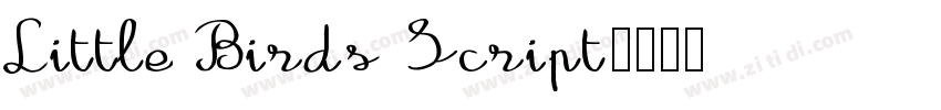 Little Birds Script字体转换